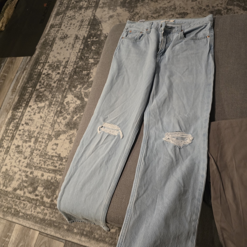 Levi's Light Blue Straight Leg Jeans